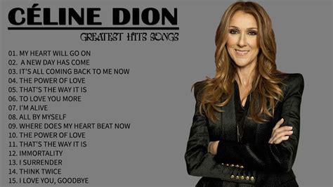 celine dion top 10|celine dion number one hits.